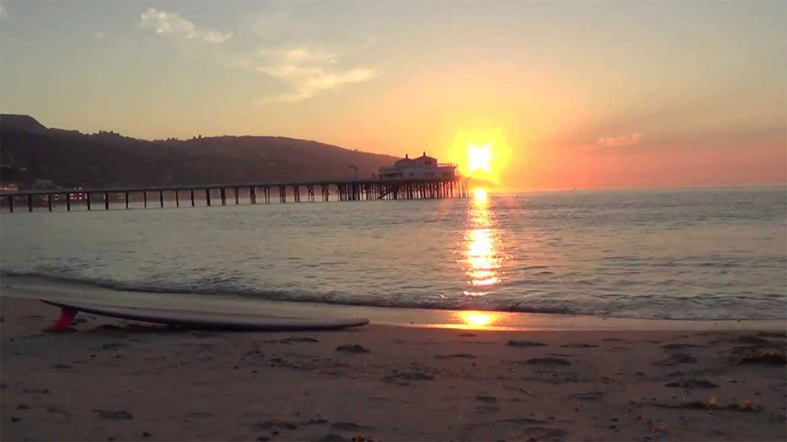 Malibu at dusk